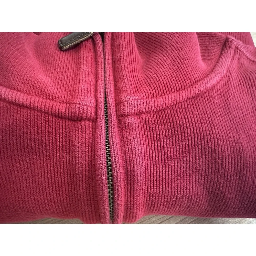 Vintage Polo Ralph Lauren Sweater Mens Size XL Red Quarter Zip Pullover Pony